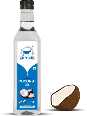 Go Fresho Pure Cold Pressed Virgin Coconut Oil | 100% Natural & Unrefined Coconut Oil PET Bottle(1 L)
