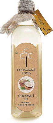 Conscious Food Organic Cold Pressed Coconut Oil Coconut Oil PET Bottle(1 L)