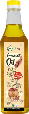 Nutriorg Groundnut Oil 1000ml Groundnut Oil Plastic Bottle(1000 ml)