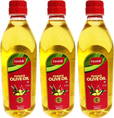 Kinsfolk Pomace ( PACK of 3 ) Olive Oil Plastic Bottle(3 x 166.67 ml)