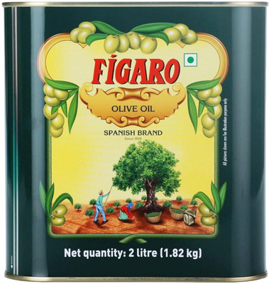FIGARO Olive Oil Tin 2 LTR Olive Oil Tin(2 L)