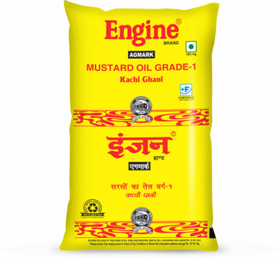 Engine Kachi Ghani Mustard Oil Mustard Oil Pouch(1 L)
