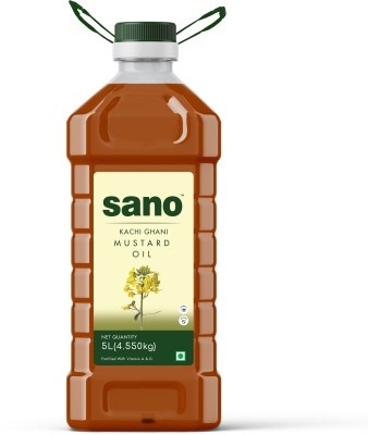 Sano Cold Pressed Cooking Oil Mustard Oil PET Bottle(5 L)