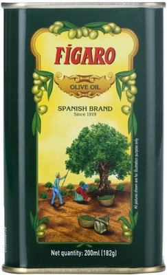 FIGARO Olive Oil- Pure Olive Oil 200ml Tin Olive Oil Tin(200 ml)