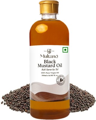 Multano Pro Cold Pressed Black Mustard Oil Kaali Sarnso Ka Tel 500ml Mustard Oil PET Bottle(500 ml)