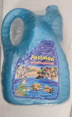 Postman Refined groundnut oil 5Liter Bottle Groundnut Oil Plastic Bottle