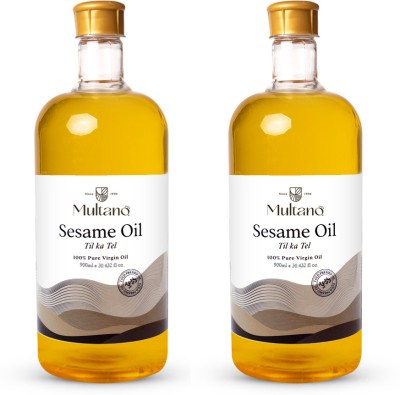 Multano Pro Cold Pressed Sesame Oil Til Ka Tel for hair (1000ml Pack Of 2) Hair Oil(2000 ml)