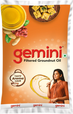 Gemini Filtered Groundnut Oil Pouch(870 g)