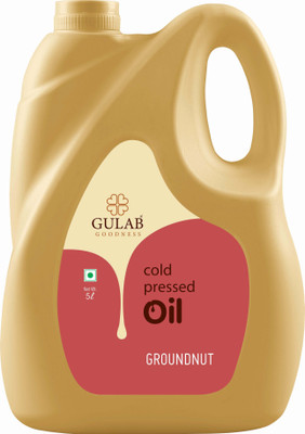 gulab oils Cold Pressed Groundnut Oil Groundnut Oil Jar(5 L)