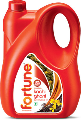 FORTUNE Premium kachi ghani pure Mustard Oil Can(5 L)