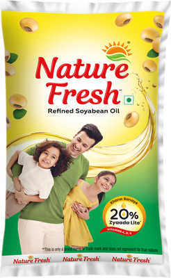 Nature Fresh REFINED Soyabean Oil Pouch(840 g)