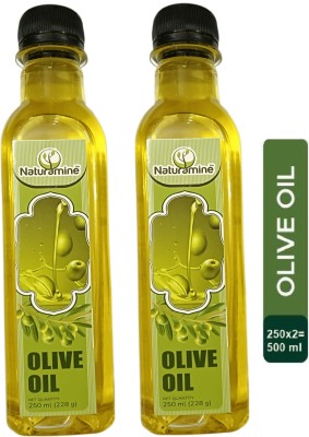 NATURAMINE OLIVE OIL PLASTIC BOTTLE (250ML*2) Olive Oil Plastic Bottle(2 x 250 ml)