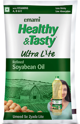 EMAMI Healthy & Tasty Ultra Lite Refined Soyabean Oil Pouch(730 g)