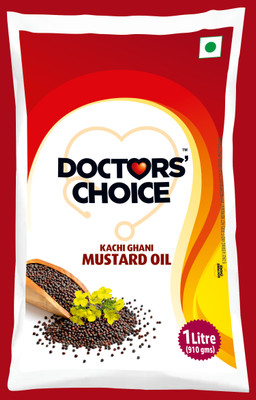 Doctors choice Kachi ghani Mustard Oil pouch Mustard Oil Pouch(1 L)