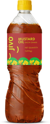 JIVO Cold Pressed Pure Cooking (Pack of 1) Mustard Oil Plastic Bottle(1 L)