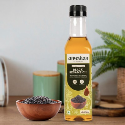 Anveshan Wood Pressed Sesame Oil - 500ml | Kolhu | Cold Pressed Mustard Oil for Cooking Sesame Oil Plastic Bottle(500 ml)