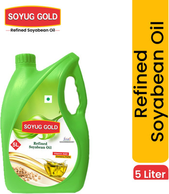 SOYUG PRIVATE LIMITED Soyug Gold-Refined Soybean Oil Frying & Cooking, 5 Litre Jar + Free Carry Bag Soyabean Oil Jar(5 L) SOYUG PRIVATE LIMITED Soyug Gold-Refined Soybean Oil Frying & Cooking, 5 Litre Jar + Free Carry Bag Soyabean Oil Jar(5 L)