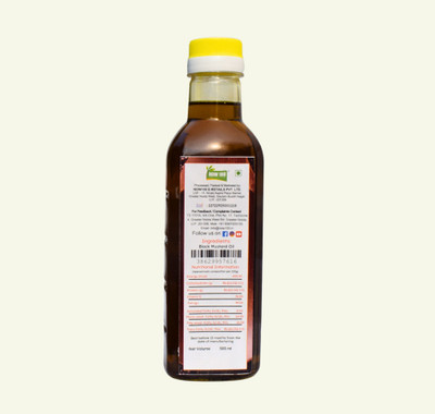 NOW100 Wood Pressed Black Mustard Oil Mustard Oil Plastic Bottle(500 ml)