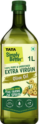 Tata Simply Better Pure & Unrefined Extra Virgin Olive Oil Olive Oil PET Bottle (1000 Ml) For Rs. 749 @ 50 %