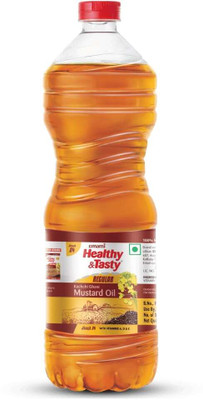 EMAMI Healthy & Tasty Kachchi Ghani Mustard Oil Plastic Bottle(825 g)