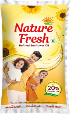 Nature Fresh REFINED Sunflower Oil Pouch(800 g)