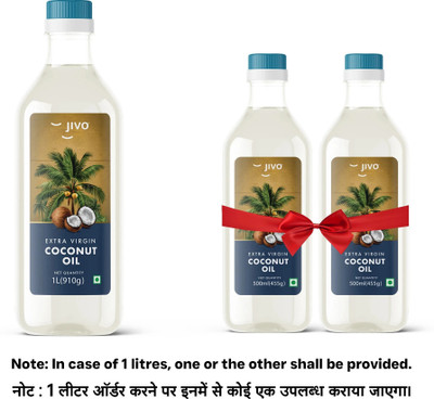 JIVO Cold Pressed Extra Virgin Coconut Oil PET Bottle(1 L)