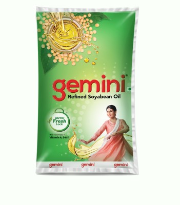 Gemini Refined Soyabean Oil Pouch(1 L)