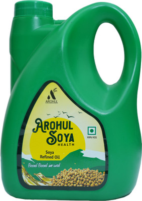 Arohul Refined & enriched with Omega-3 & Vitamin E, Soyabean Oil Jar(5 L)