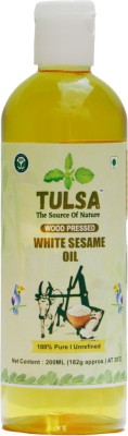 Tulsa Wooden pressed Sesame Oil Wooden Churner Sesame Oil Plastic Bottle(200 ml)