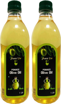 AWELIV POMACE (( Pack Of 2 )) Olive Oil Plastic Bottle(2 x 0.5 L)