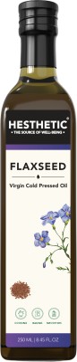 HESTHETIC Organic Cold Pressed Flaxseed Oil Glass Bottle(250 ml)