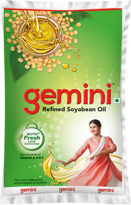 Gemini Refined Soyabean Oil Pouch(840 g)