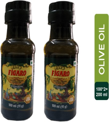 FIGARO Extra Virgin Olive Oil Plastic Bottle(2 x 100 ml)