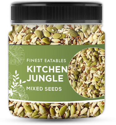 Kitchen Jungle Super Raw 5 in 1 Seeds Mix | Mixed Seeds | Healthy Snacks Mix Mixed Seeds(250 g)