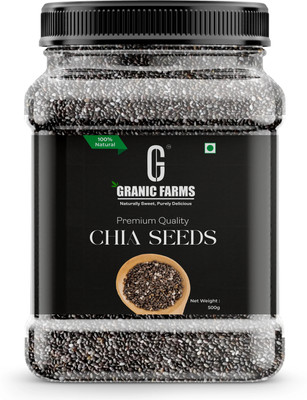 GRANIC FARMS Raw Chia Seeds for weight Loss with Omega 3, Calcium and Fiber Rich | Chia Seeds(500 g)