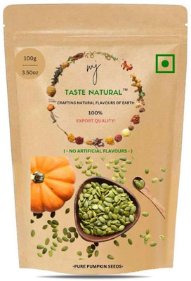 MJ TASTE NATURAL Pumpkin Seeds Rich In Fiber & Protein Natural Superfood | Product Of India Pumpkin Seeds(100 g)