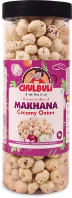 ppchulbuli Creamy Onion Makhana Roasted in Olive Oil Lotus Seeds(Makhana)(90 g)