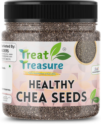 TREAT TREASURE Raw Chia Seeds For Weight Loss With Omega 3, Calcium And Fiber Rich Chia Seeds(200 g)