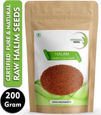 Naturewell Organics Halim Seeds / Asalsiya For Eating, Aliv Seeds For Skin, Bone & Hair-200g Seed(200 g)