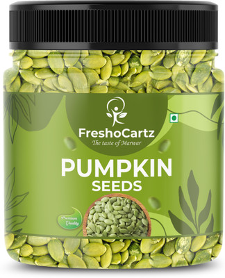 FreshoCartz Raw Pumpkin Seeds | Protein and Fiber Rich Superfood For Eating Pumpkin Seeds(500 g)