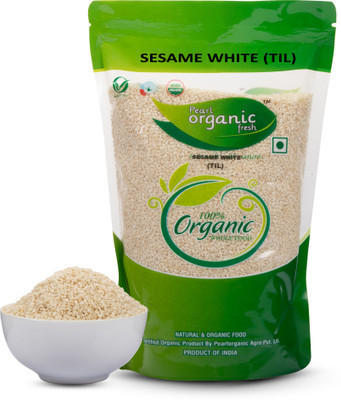 Pearl Organic Fresh SESAME WHITE Sesame Seeds(500 g)