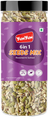 YUM YUM 6 in 1 Seeds Mix 200g | Healthy Edible Seeds Diet Snacks | Natural Roasted Seed- Mixed Seeds(200 g)