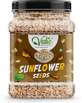 vedic Wellness Sunflower Seeds for Eating | High in Protein and Fibers Sunflower Seeds Sunflower Seeds(500 g)