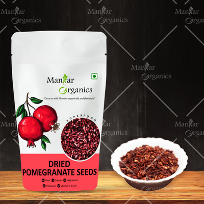 ManHar Organics Sun Dried Pomegranate Seeds Anardana for Cooking / Immunity Booster / Beauty Pomegranate Seeds(250 g)