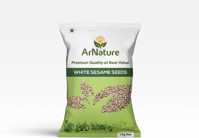 ARNATURE Raw White Sesame Seeds 1Kg Pack White Sesame Seeds(1 kg)