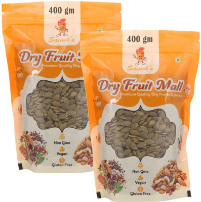 Sainik's Dry Fruit Mall Raw Pumpkin Seeds | Rich in Protein, Zinc & Fiber | Healthy Snack (800g Pack) Pumpkin Seeds(2 x 400 g)