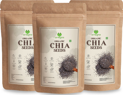 Tanyatrapt Raw Chia Seeds for Weight loss Management, with Omega 3 and Fiber 3x100 g Chia Seeds(3 x 100 g)