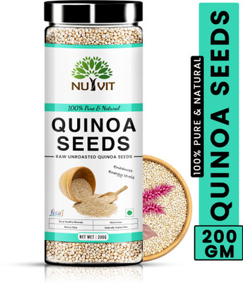 nutvit Gluten Free Quinoa,High Protein, High Fiber Quinoa, Ready to Cook 200gm Quinoa Seeds(200 g)