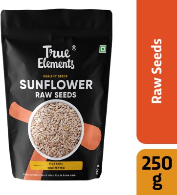 True Elements Raw Sunflower Seeds, Rich in Protein & fiber | Edible Healthy Seeds for eating Sunflower Seeds(250 g)