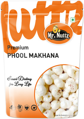 Mr.Nuttz Regular Lotus Seed Pop/Gorgon Nut Puffed Kernels 100g (Phool Makhana) - Lotus Seeds(Makhana)(100 g)